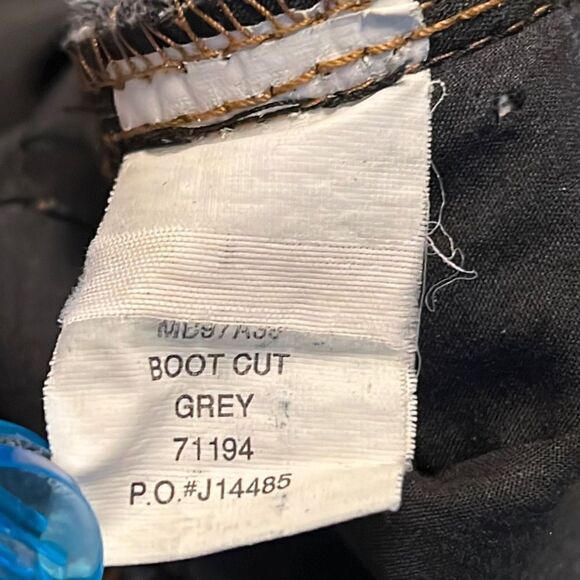 Calvin Klein Jeans Men's 71194 Rigid Denim Boot Cut Jeans Gray Size W36 - Picture 11 of 13